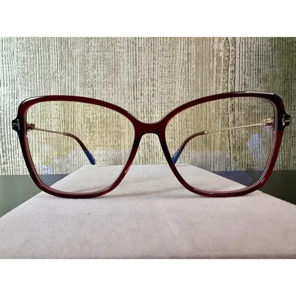 New Tom Ford Butterfly Blue Light Blockers Eyeglasses - Picture 4 of 7
